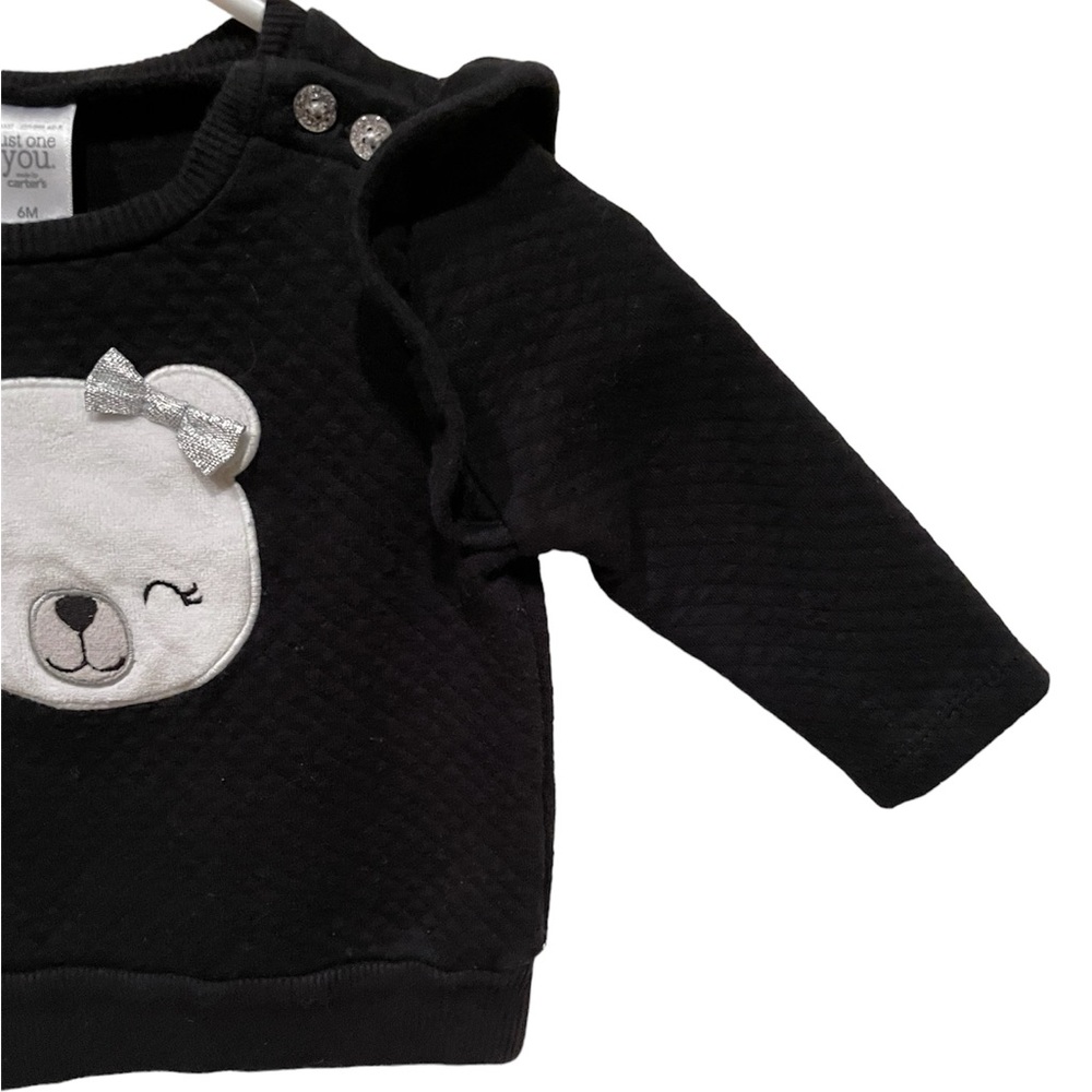 💠  **2 for $20** Carters white bear sweater size 6 months - Picture 7 of 8